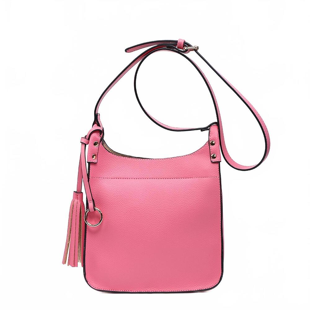 NEW JEN & CO. women's lucinda crossbody bag in bubblegum